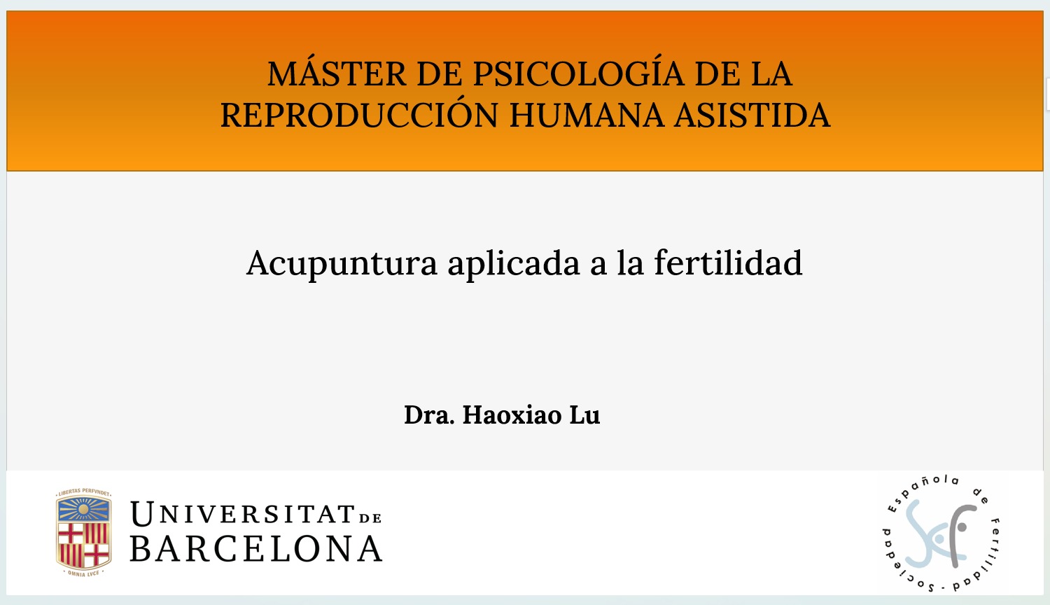 Máster de psicología de la reproducción humana asistida